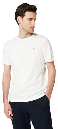 Tommy Hilfiger Herren 3er Pack T-Shirts Kurzarm mit Rundhalsausschnitt, Weiß (White/White/White), L
