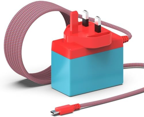 MJXYXCDH 39W USB C Charger Compatible with Nintendo Switch, Switch Lite, OLED, Switch Lite, Switch Dock and Pro Controller, 15V 2.6A Fast Charging Support TV Mode Type C AC Adapter Power Supply