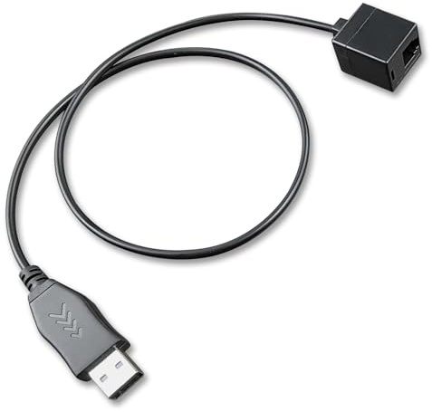 USB to RJ9 Headset Adapter, USB Male to Phone Jack Female Adapter Cord Compatible with U10P RJ9 Plug Wired Headsets or Plantronics Jabra Sennheiser Wireless DECT Headphones to Computer Laptop PC Mac