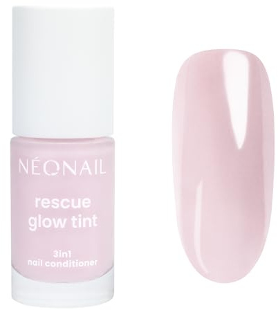 NÉONAIL Nagellack Nagelpflege Nagelconditioner - Rescue Glow Tint 3in1 Nail Conditioner - Regeneration, Stärkung und Farbe - Glitter Violet - 7,2 ml