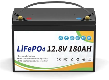 FLLYROWER 12.8v 100Ah Bluetooth 120Ah 180Ah 300Ah LiFePO4 Battery Pack Solar Lithium Lifepo4 Battery(12v 180Ah)