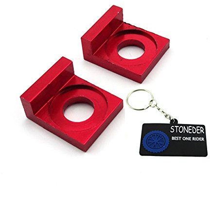Stoneder, tenditore per catena da 15 mm, rosso, per moto da cross, moto cinesi, 50 cc, 70 cc, 90 cc, 110 cc, 125 cc, 140 cc, 150 cc, 160 cc