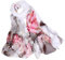 YEBIRAL Damen Schal Stola Halstuch Elegant Leicht Chiffon Schal Ganzjährig Tuch Geschenk für Frauen (Einheitsgröße, Y-03 Weiß)