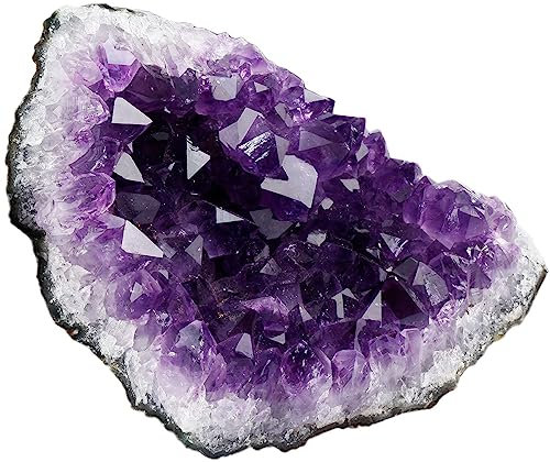 Nupuyai Natürliche Amethyst Druse Rohstein Unregelmäßig Kristall Cluster Drusenstück Reiki Heilstein Dekoration