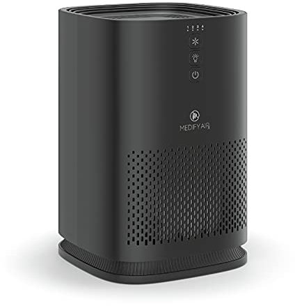 Medify Air MA-14-B1 Air Purifier with H13 HEPA Filter - a Higher Grade of HEPA for 200 Sq. Ft. (99.9%) Allergies, dust, Pollen, Perfect for Office, bedrooms, dorms and Nurseries (1-Pack, Black)