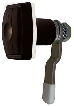 Serrure de portillon ZADI Push hexagonale Noire