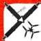 5 Stars United Bettlaken Spanner - 4er Set, Schwarz, Verstellbare Elastische Spanngurte mit Starken Metallklammern, Universelle Bettlakenhalter, Ideal für Alle Matratzentypen und Bettgrößen