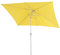Mendler Parasol N23, parasol de jardin, 2x3m rectangulaire inclinable, polyester/aluminium 4,5kg - jaune