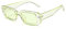 RUNHUIS Retro Rechteck Sonnenbrille Damen Herren Vintage Small Square Fashion Brille (Grün)
