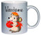 Glitzertasse (Silber) Igel (Wunschname) - Kaffeetasse, bedruckte Tasse mit Sprüchen oder Bildern, Bürotasse,