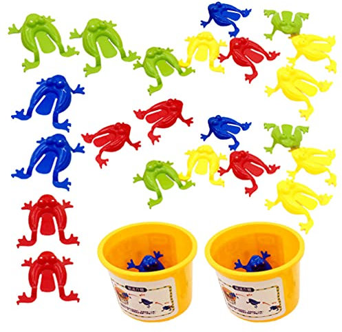 Lot de 24 grenouilles rebondissantes, 5,5 cm, en plastique, pour Noël, Halloween et fêtes d'anniversaire