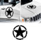 4R Quattroerre.it 17110 Aufkleber Army Star Armeestern für Jeep Renegade Autohaube Vordertür, Durchmesser 33 cm, Mattschwarz, 2 Stücke