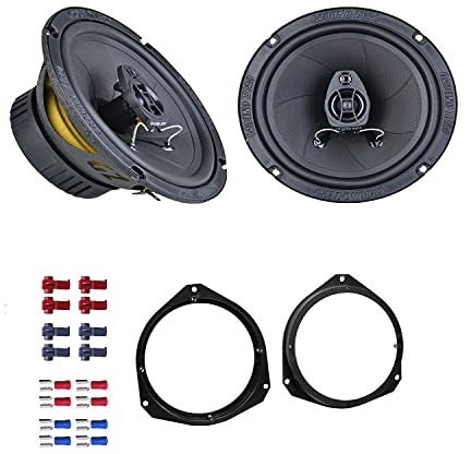 Ground Zero GZIF 6.5 Lautsprecher mit Einbauset passend für FIAT Ducato III (250/251) ab 2006 Türen vorne 240 Watt 165mm 2 Wege Koax