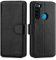 CHALK & HIDE - Étui Portefeuille en Cuir Véritable pour Xiaomi Redmi Note 8 (2021), Housse Concevoir avec Fentes CB et Fermeture Magnétique Coque - Noir