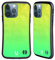 Head Case Designs Yellow Green Neon Rain Ombre Hybrid Case Compatible With Apple iPhone 13 Pro
