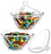 SOUJOY 2 Stück Glas Süßigkeiten Schüssel mit Deckel, klar abgedeckt Candy Bowl, Retro europäischen Candy Jar für Haus Küche Büro Tisch Halloween