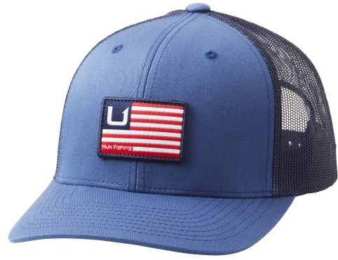 HUK Herren Mesh Trucker Snapback Hat | Blendfrei Fischerhut Mütze, Bars Sargasso Sea, Einheitsgröße