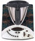 Deko Schutz Aufkleber kompatibel mit Küchenmaschine Thermomix TM31 Design Sticker Klebefolie Zubehör Küchengerät wasserfest selbstklebend R182 (05 Blumendekor)