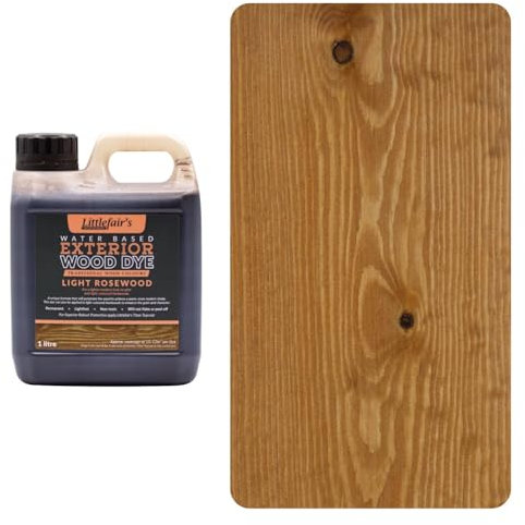 Littlefair's Holzlasur 2.5ltr - Holzlasur Innen - Holz Lasur Für Natürliche Holzmaserung - Wasserbasierte Wood Stain - Schnell Trocknend & Umweltfreundlich - Farbe: Helles Terrakotta