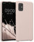 kwmobile Hülle kompatibel mit Samsung Galaxy A51 Hülle - Silikon Handy Case - Handyhülle weiche Oberfläche - kabelloses Laden - Coconut Swirl