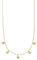 Purelei® Kalea Heart Kette (Gold, Silber, Rosegold), Damen Halskette aus langlebigem Edelstahl, Wasserfester Schmuck mit 5 Herz-Anhängern, 40-45 cm Länge verstellbar (Gold)