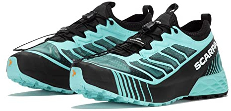 Scarpa RIBELLE Run Speed Force, Trail Laufschuhe, Damen, Aqua-Black, 41 EU, Aqua, Schwarz, 41 EU