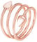 EnerCoppeX 3500 Gauss Magnetischer Weiblicher Ring 99,99% Reines Kupfer Magnetring Klassisches Liebe Design mit 2 Magneten Größenverstellbar (Roségold)