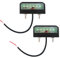 AOJO 2 PCS Weiß LED Kennzeichenbeleuchtung, IP65 Wasserdicht Weiss KFZ Nummernschildbeleuchtung mit E-Mark für LKW, PKW-Anhänger, Caravan, RV - 12V 24V Universal