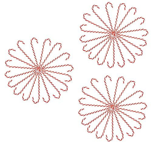Abaodam 108 Stk Gefälschte Süßigkeitenverzierung Weihnachtliche Süßigkeiten-ornamente Zuckerstangen-dekorationen Urlaub Baumschmuck Weihnachtszuckerstangenstab Weihnachten Requisiten