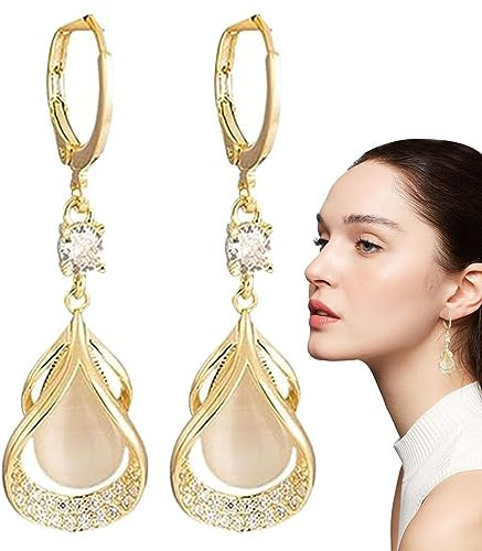 Magnet-Ohrring | Damen Tropfenohrringe,Frauen-Lymph-Tropfen-Granat-Ohrringe, schlankmachende magnetische Ohrringe, die den Körper stärken, für Frauen, Lymph-Entgiftung, trendig Levabe