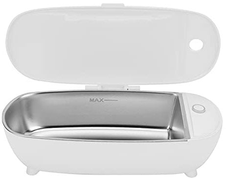 Machine à Laver les Bijoux 450 Ml, Nettoyeur de Bijoux à Ultrasons, Mini Nettoyeur à Ultrasons pour Nettoyer les Lunettes 46 KHz pour éliminer les Impuretés sur les Bijoux en