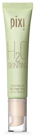 Pixi H2O SkinTint | Tinted Gel Moisturiser | Lightweight, Hydrating & Water-Resistant | Evens Tone & Reduces Redness | Porcelain | 1.2 fl oz/35 ml