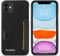 LOLFZ Case for iPhone 11 Pro Max, Slim Back Case with Card Holder Premium PU Leather Cover Shockproof TPU Bumper Protective Phone Case Cover for iPhone 11 Pro Max - Black