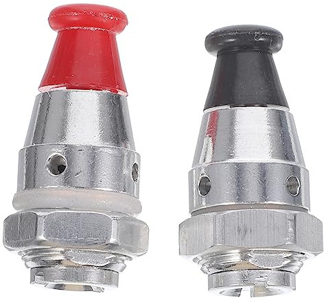 HOMSFOU 2St Schnellkochtopf Sicherheitsventil Hochdruckkocher Sicherheitsventil Aluminiumlegierung Kochtopf Zubehör Überdruckventile für Schnellkochtöpfe Küchengeräte Ersatz-Jigger-Ventil