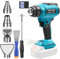 Pistola termica senza fili, pistola ad aria calda wireless per Makita 18 V, con accessori per schermo digitale fino a 550 °C, per tubi termoretraibili, saldatura, asciugatura (senza batteria e