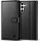 Kuafcase for Samsung Galaxy S23 FE Case with 4 Card Slots Magnetic Closure Protective Phone Cover Case for Samsung S23 FE - Black