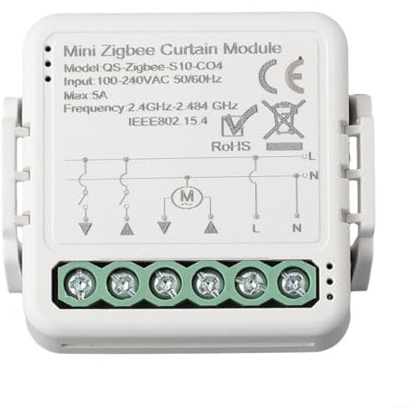 Módulo de interruptor de cortina inteligente, WIFI/-para Zigbee módulo de interruptor de cortina para persianas, persiana enrollable, aplicación para Tuya para Smart Life (para zigbee)