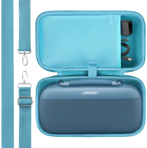 Lebakort Hard Case Compatible with Bose SoundLink Max Portable Speaker Large Waterproof Wireless Speaker (Blue Case)