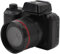 Digitale DSLR Kamera, 1080P Digitale Spiegelreflexkamera mit HD 180 Grad Flip 2 Zoll Bildschirm, 4 Fach Zoom Retro Digitalvideokamera für Videofotografie Vlogging