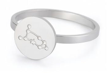 Caiduoduo Löwe Widder Sternzeichen Edelstahl Ring