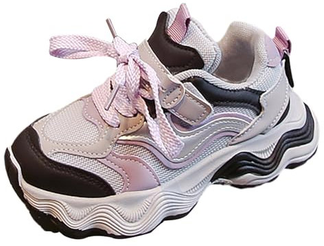 Ragazze Scarpe Da Tennis Ragazze Ragazze Ragazzi 2024 Primavera e Autunno Nuove Mesh Traspirante Scarpe Da Ginnastica Scarpe Da Tennis, Viola, 34 EU