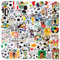 100 Stück Fußball Sticker Anzug, Fussball Aufkleber, Sport Fußball Aufkleber, Wasserdicht, Kreatives DIY für Laptop Mobiltelefone Skateboard Gepäck etc, Geeignet für Erwachsene und Kinder