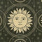 ANLIKY-Pro Papier peint autocollant motif tournesols dorés, 44X300CM papier de contact autocollant, fond vert, film décoratif amovible pour meubles d'armoire