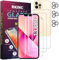 RKINC Panzerglas Schutz Glas für iPhone 13 Pro 6.1-Inch mit Kamera Schutzfolie, 3+3 Stück, Panzer HD Displayschutzfolie, Anti- Kratzer, Bläschenfrei, 9H Härte, HD-Klar