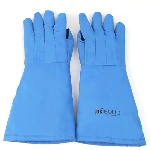 U.S. Solid Kryogene Handschuhe, Flüssiger Stickstoffschutz, -195℃, Niedrige Temperaturbeständigkeit(48 cm, rutschfest)