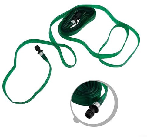 Sostenible para jardinería hecho fácil con manguera de riego plana de PVC de diseño eficiente (4,5 m)