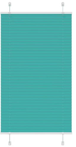 vidaXL Plissee Petrolgrün 70x150 cm Stoffbreite 69,4 cm Polyester, Faltrollo, Klemmfix, Plisseerollo, Jalousie, Rollo, Plisseerollo für Fenster