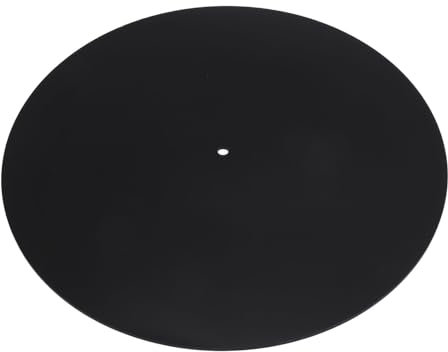 Tappetino per Giradischi in Acrilico per Tappetino Antiscivolo per Giradischi, Tappetino Antistatico da 12 Pollici con Effetto Luminoso, Accessorio Hi Fi, Migliora la qualità