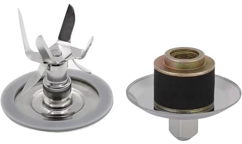 Rynplex Cuchillas for licuadoras y exprimidores Oster, Cuchilla con Eje Cuadrado y Casquillo de accionamiento Reemplazo de Cuchillas para licuadora