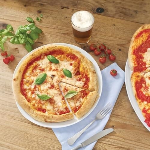 Assiette à pizza en opale blanche - D 33 cm